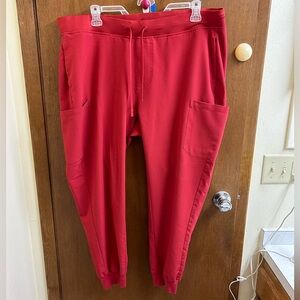Mandala Cranberry Jogger Scrub Pants